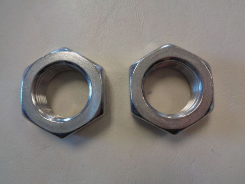 Hex jam nut pair (2) 1 1/2&#034; - 6 / 18 - 8 stainless steel 83816 marine boat for sale