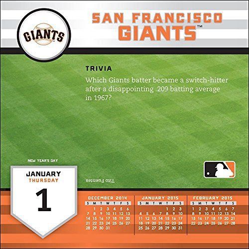 NEW Turner Perfect Timing 2015 San Francisco Giants Box Calendar (8051309)
