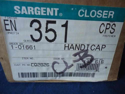 Sargent 351-cps powerglide heavy duty handicap parallel arm door closer nos for sale