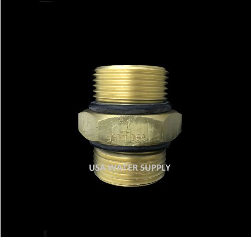 1&#034; x 1&#034; brass nipple fitting (lead free) used water filter big blue housing for sale