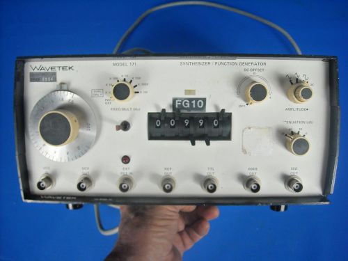 One Wavetek Model 171 Synthesizer/ Function Generator; Used; Powers On; As Is
