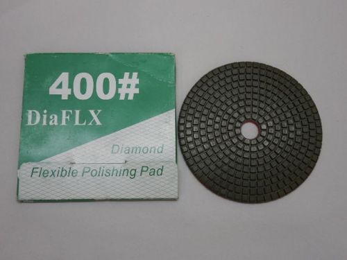 DiaFLX Diamond flexible Polishing Disc Pad # 400 grit 5&#034; Velcro backed