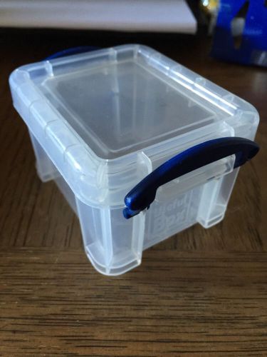 Really Useful 0.14 Liter Box Clear Small Craft Storage Office School