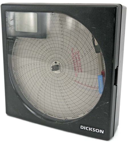 Dickson th8p3 -20 to +120f 8&#034; 24hrs/7days chart temperature &amp; humidity recorder for sale