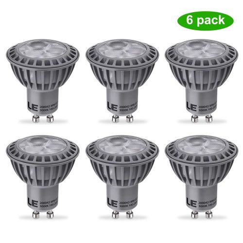 LE Pack of 6 Units 5W MR16 GU10 LED Bulbs 50W Halogen Bulbs Equivalent Not Di...
