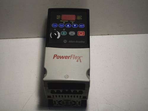 ALLEN-BRADLEY POWERFLEX 4 DRIVE 22A-B1P5N104 SER.A 0-230VAC 1.8A 0.2KW/0.25HP
