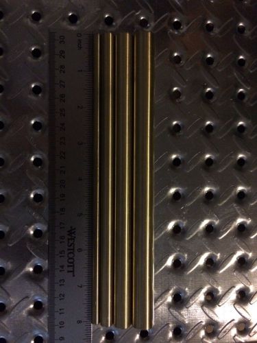 Assorted solid brass rod 1ea: 5/8, 1/2, 3/8, 1/4x 8&#034;long, enhanced surface fc360 for sale