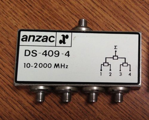 Anzac DS-409-4, 10 - 2000 MHz, RF Power Splitter