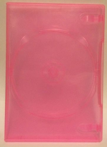 1 - DVD Case -14mm Standard Empty Pink DVD / Movie / Game / Case - Free Shipping