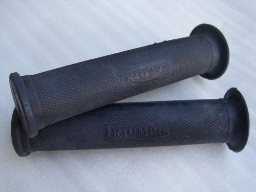 PAIR OF LONG HANDLEBAR GRIPS WITH TRIMUPH LOGO 97-0230