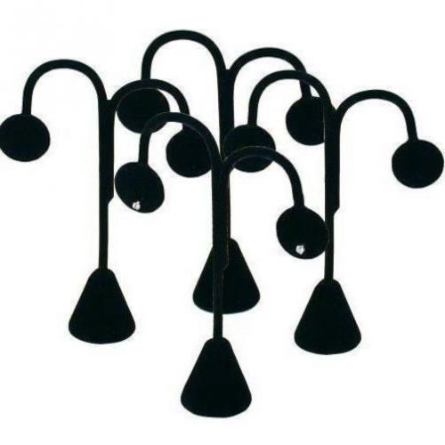 4 Black Velvet Earring Displays 5 1/4&#034;