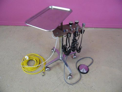 Hampton research 3015 dental delivery unit mobile cart w/ star titan 3 handpiece for sale