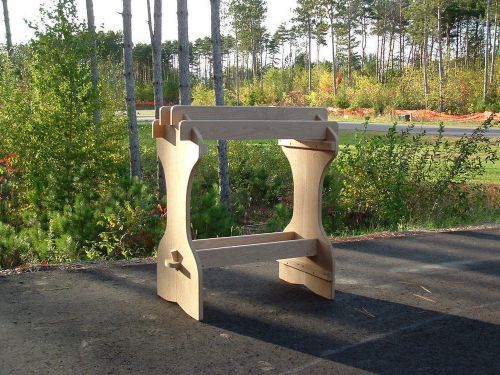 AMISH - Oak Saddle Rack Stand / No Tool assembly! wood