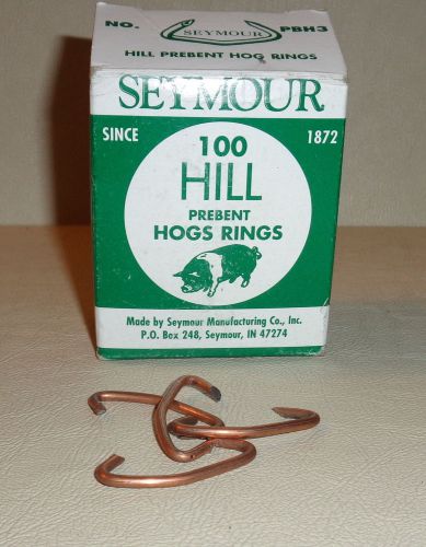 PBH3 1 Box 100 Hill Prebent Hog Rings Seymour Mfg. Co.