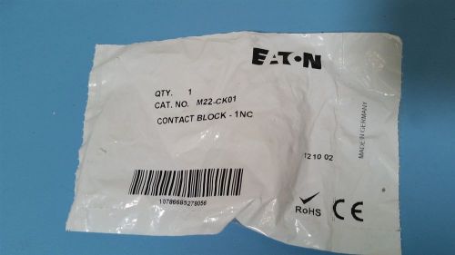 New eaton contact block 1nc m22-ck01 for sale