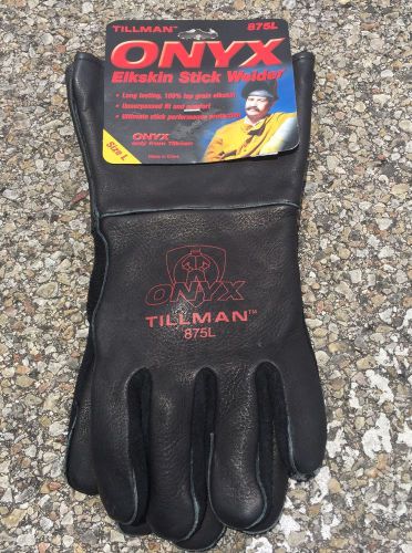 Tillman 875L Onyx Elkskin Sticker Welder Gloves