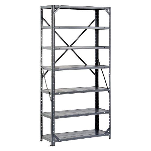 7 shelf shelving unit garage home shop storage organizer steel heavy duty metal for sale