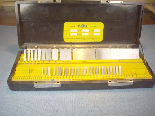 DoAll gage block set, Incomplete used