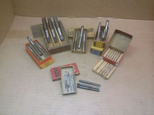 Lot Of 37 Assorted Taps NOS, Vermont 6-32, 4-36, 6-32, G.T.D 1/4&#034;-20, 11/16&#034;-11