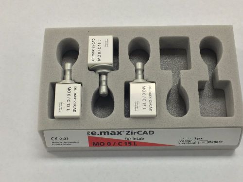 Emax ZirCAD 3-pack for MCXL