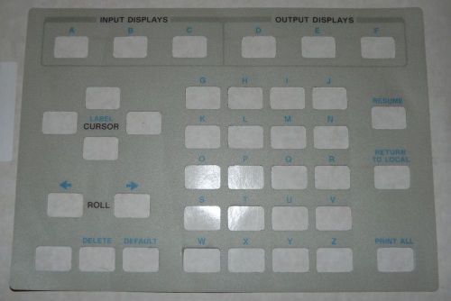 HP 1630G Logic Analyzer Part: MP40 7121-4026 Keyboard Label