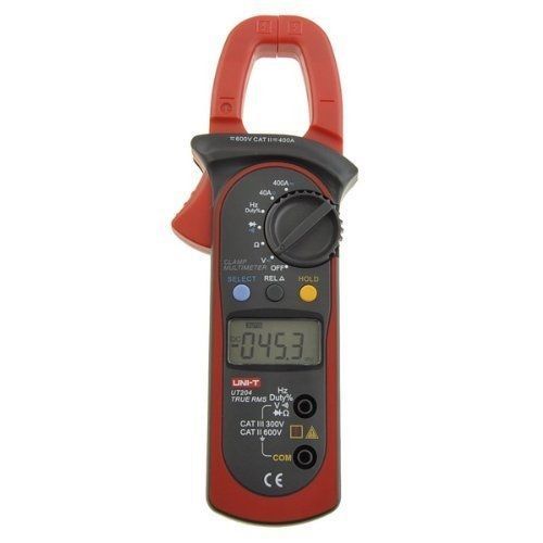 Uni-T UT204 Auto-Ranging AC DC Ture RMS Auto/Manual Range Digital Handheld Clamp