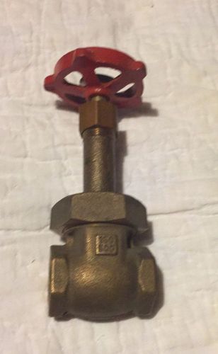 Brass milwaukee 3/4 gate valve 150 swp 300 wog red handle for sale
