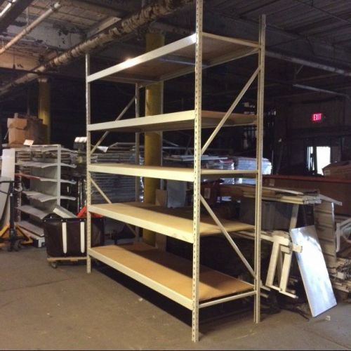 Wide span pallet rack auto parts store shelving used fixtures lot 20 widespan for sale