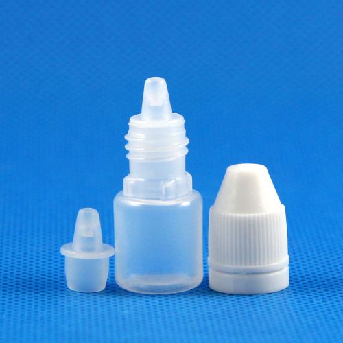 50 x 2 ML Empty Plastic Dropper Bottle LDPE Eye Liquid e Vapor Vape Juicy Juice