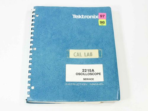 Tektronix 2215A Oscilloscope Service Instruction Manual
