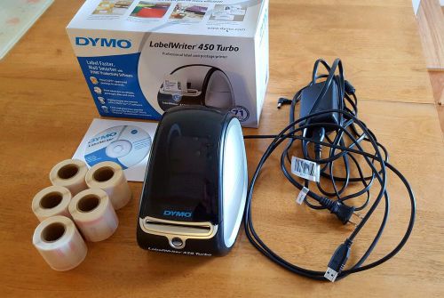 Dymo LabelWriter 450 Turbo Label Thermal Printer with Dymo Stamps labels 5x