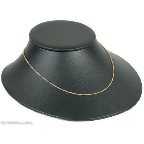 Necklace Bust Black Faux Leather Slatwall Display