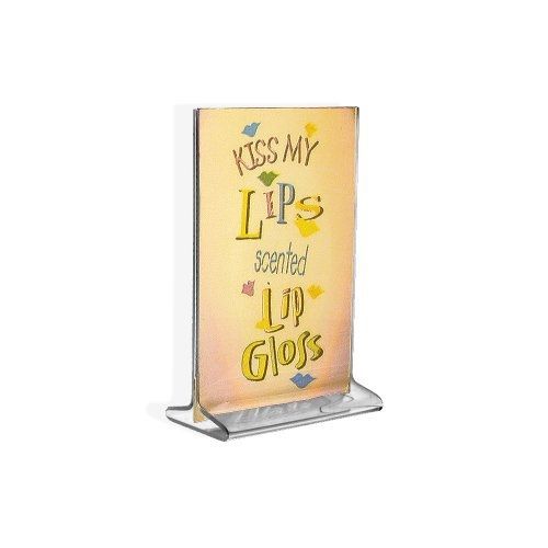 Azar 142726 Vertical Top Load 4&#034; wide x 6&#034; high Acrylic Sign Holder, 10 Count