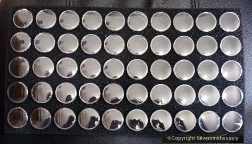 50 Gem jars black foam Inserts display get your gem stones organized &amp; displayed