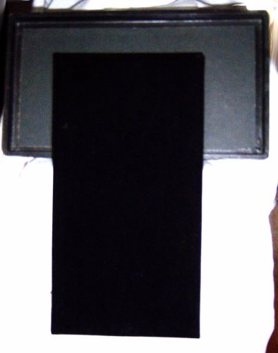 Black jewler&#039;s tray with black velvet liner, 15&#034; x 8.25&#034;
