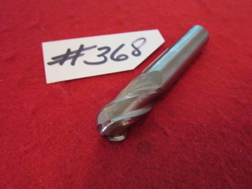 1  u.s.a.  1/2&#034; solid carbide, ball mill, 4 flute,  center cut,   {368} for sale