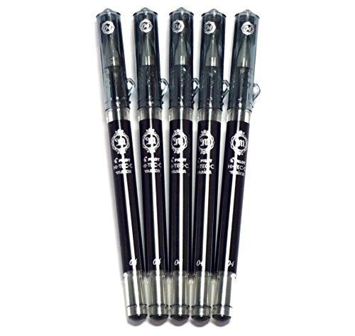 Pilot Hi-Tec-C Maica Gel Ink Pen Black, 0.4 mm, 5 pens per Pack (Japan import)