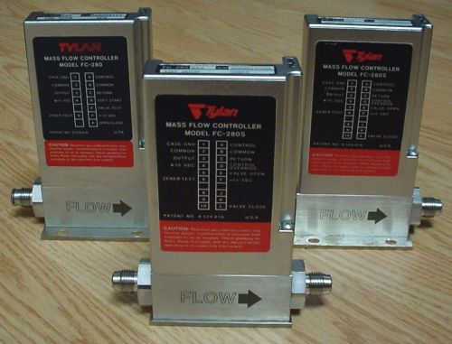 (3 units one lot) Tylan FC-280S/FC-280 Mass Flow Controller