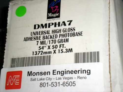 54&#034; Glossy Indoor Permanent PSA Paper DMPHA7-R5054