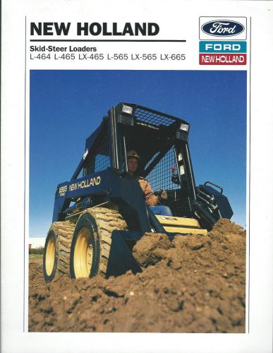 Equipment brochure - new holland - l-464 et al skid steer loader - 1993 (e3068) for sale
