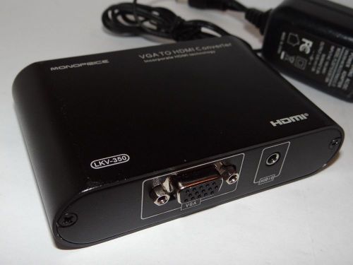 Monoprice VGA to HDMI Converter LVK-350 With Retail Box