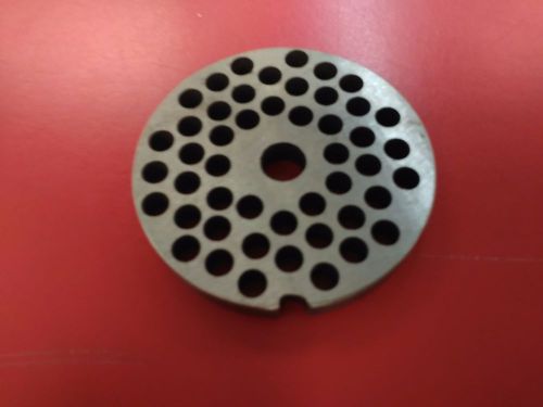 Carbon steel grinder plate with 1/4&#034; holes for #10/12 grinders #991 for sale
