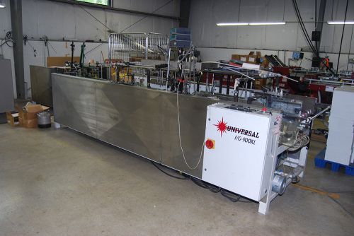 1999 Universal F/G 900XL Folding and Gluing Machine with STS Glue Supply Units