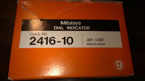 MITUTOYO Dial Indicator 2416-10 With Box Excellant Condition