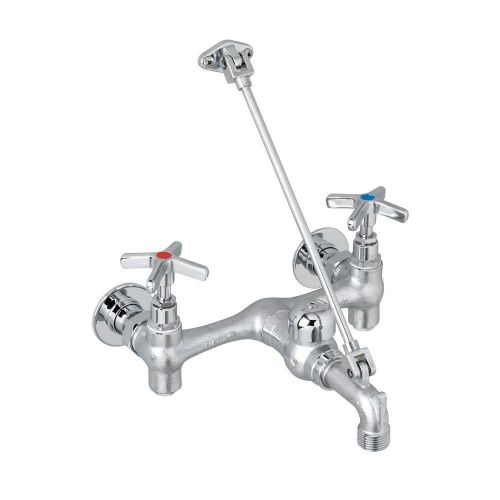 Fiat 830AA000 2-Handle 8 in. 2-Handle Wall Mount Service Sink Faucet in Chrome
