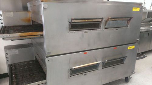 &#034;1999&#034; bofi xlt 3270 32&#034; belt double stack natural gas conveyor pizza ovens for sale