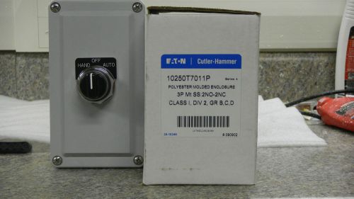 Eaton cutler hammer 10250t7011p poly control station,3 pos switch, class 1 rated for sale