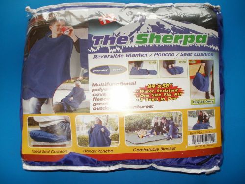 THE SHERPA Blanket / Poncho / Seat Cushion 3 items in one (As shown on TV)