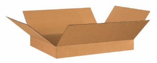 Corrugated cardboard flat shipping storage boxes 26&#034; x 20&#034; x 4&#034; (bundle of 20) for sale