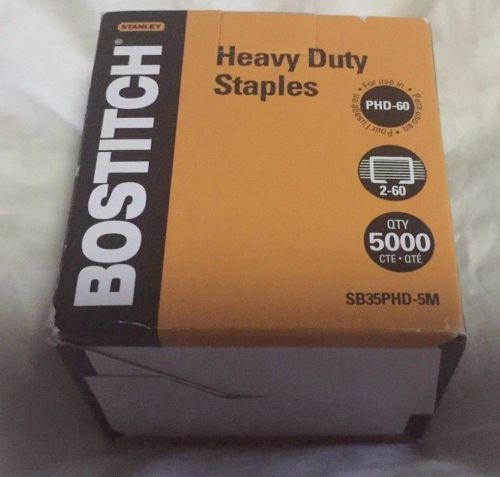 Bostitch Heavy Duty Premium Staples for PHD60 and PHD60R, 2-60 Sheets, 5,000 New